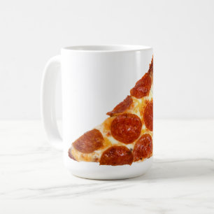 Taza De Café rebanada de pizza de pepperoni clásica de Slippery