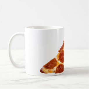 Taza De Café Rebanada de pizza de pepperoni clásica de Slippery