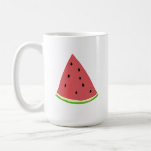 Taza De Café Rebanada de sandía roja fresca regalo de verano