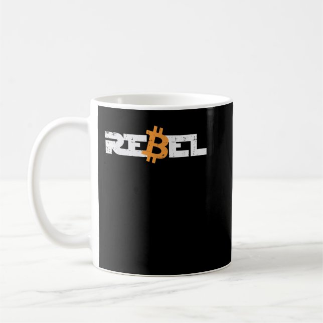 Taza De Café Rebel Bitcoin Crypto Cryptocurrency Trader Miner M (Izquierda)