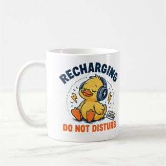 Taza De Café Recargando No Molestar | Cita Divertida de Introve