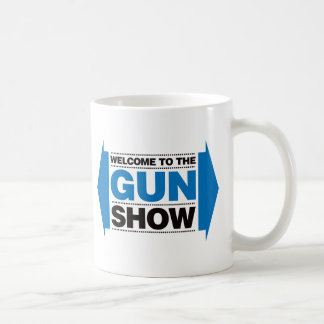 Taza De Café Recepción a la demostración de arma - negro y azul