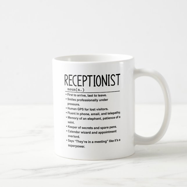 Taza De Café Recepcionista (Derecha)