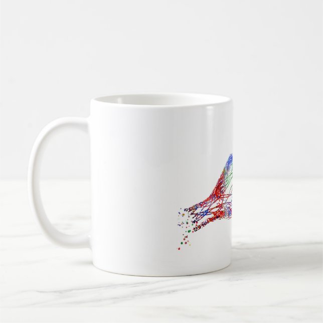 Taza De Café Receptor de la sinapsis, neurología, arte médico (Izquierda)