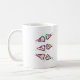 Taza De Café Receptor de la sinapsis, neurología, arte médico
