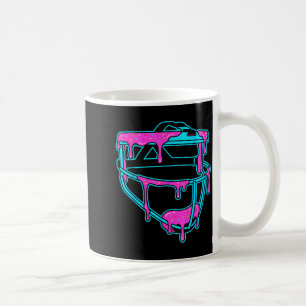 Taza De Café Receptor de Sóftbol Goteo Helado Máscara Purpurina