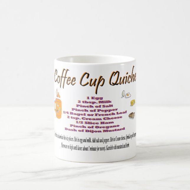 Taza De Café Receta asombrosa Quiche Meal Mug (Centro)