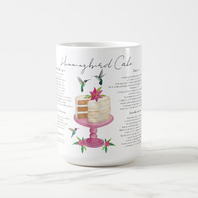 Taza De Café Receta de café de Hummingbird Cake Mug (Centro)