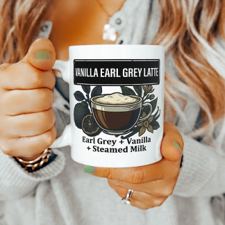 Taza De Café Receta de cocina de Latte de Earl Grey con Vainill