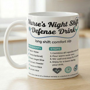 Taza De Café Receta de Consuelo para Enfermeras del Turno Noctu