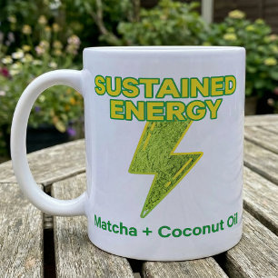 Taza De Café Receta de Energía Sostenida con Aceite de Coco y M
