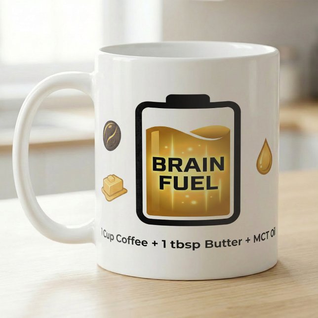 Taza De Café Receta de Keto Coffee Brain Fuel (Subido por el creador)