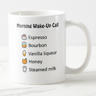 Taza De Café Receta de la llamada de atención del caballero