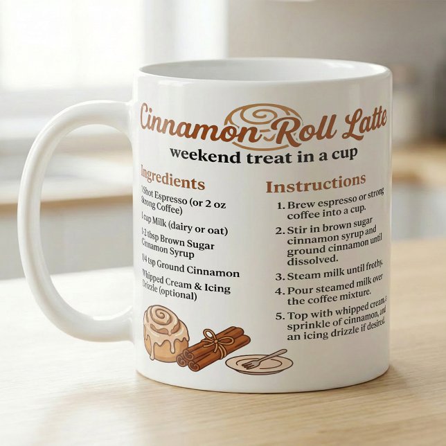 Taza De Café Receta de Latte de Rollo de Canela (Subido por el creador)
