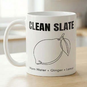 Taza De Café Receta de limón y jengibre para una mañana de piza