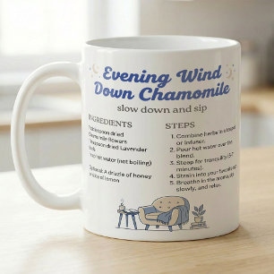 Taza De Café Receta de manzanilla para relajarse por la noche