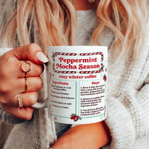 Taza De Café Receta de Mocha de Menta para Invierno