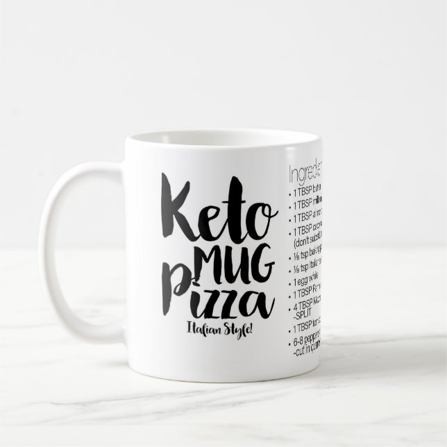Taza De Café Receta de pizza de KETO Mug (Izquierda)