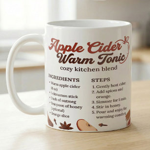 Taza De Café Receta de Sidra de Manzana Caliente Cocina de Otoñ