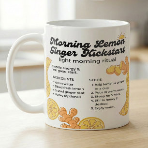 Taza De Café Receta de Té de Limón y Jengibre para un Impulso M