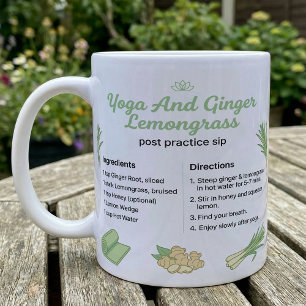 Taza De Café Receta de Té de Yoga Jengibre Lemongrass