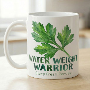 Taza De Café Receta de Té Divertido de Perejil Guerrero de Peso