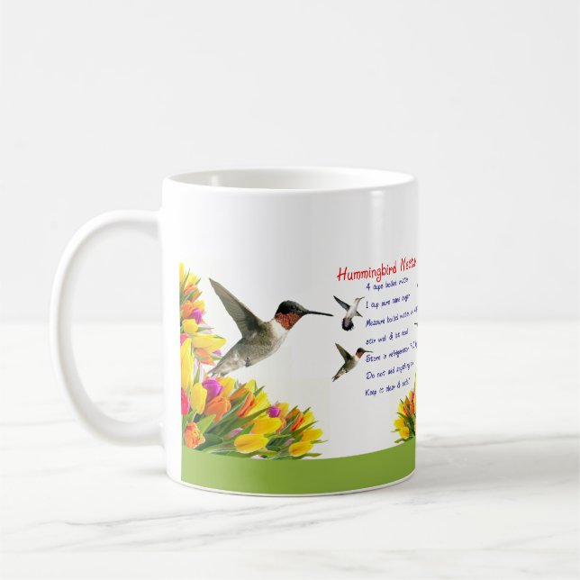Taza De Café Receta del néctar del colibrí (Izquierda)
