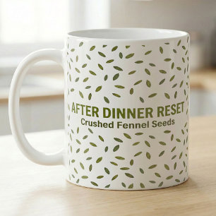 Taza De Café Receta Después de la Cena Semilla de Hinojo Art