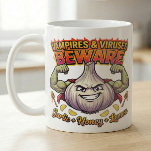 Taza De Café Receta Divertida de Defensa contra Vampiros con Aj