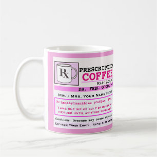 Taza De Café Receta divertida RX Coffee Mug