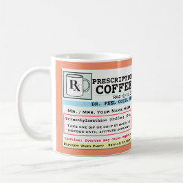 Taza De Café Receta divertida RX Coffee Mug
