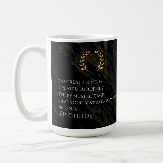 Taza De Café Receta para la grandeza de Epictetus (Izquierda)
