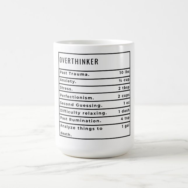 Taza De Café Receta para pensadores generales (Centro)