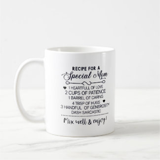 Taza De Café Receta para regalo del día de la madre especial