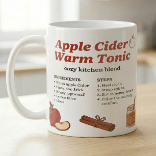 Taza De Café Receta Simple de Tónico de Sidra de Manzana de Oto