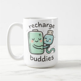 Taza De Café Recharge Buddies