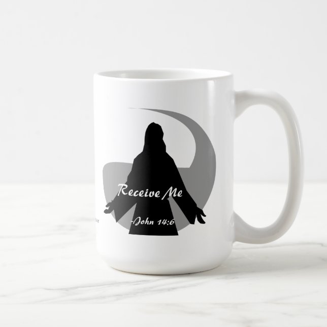 Taza De Café Recibir Citas De La Biblia De John 14:6 (Derecha)
