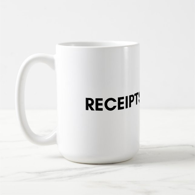 Taza De Café recibos (Izquierda)