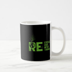 Taza De Café Reciclar la reutilización Repensar la crisis ambie