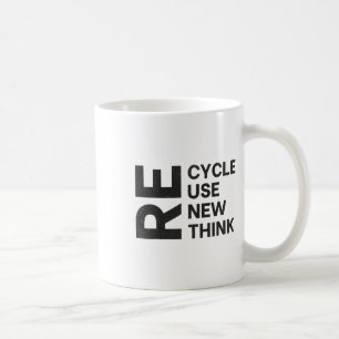 Taza De Café Reciclar Reutilizar Renovar Repensar Volver a Usar
