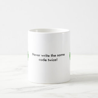 Taza De Café ¡recicle, recicle, nunca escriba el mismo código