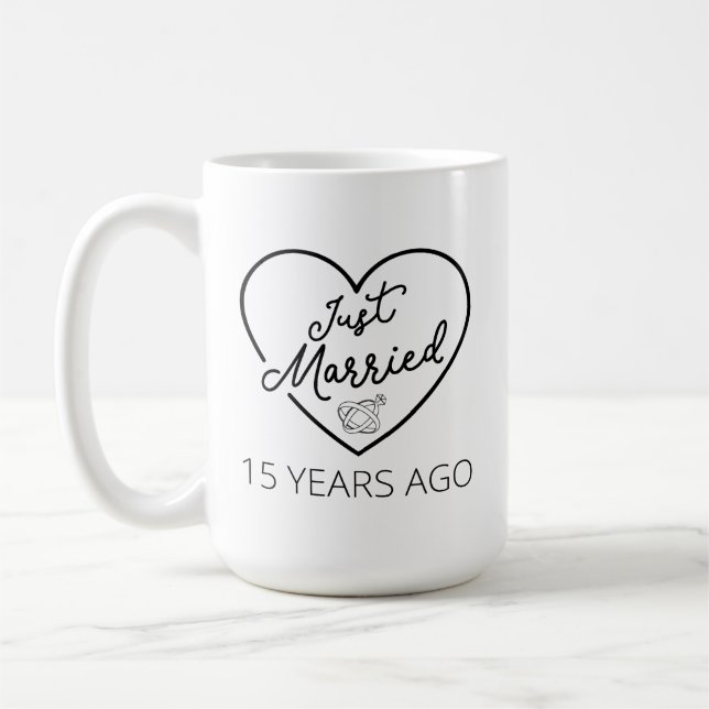 Taza De Café Recién casado hace 15 años III (Izquierda)
