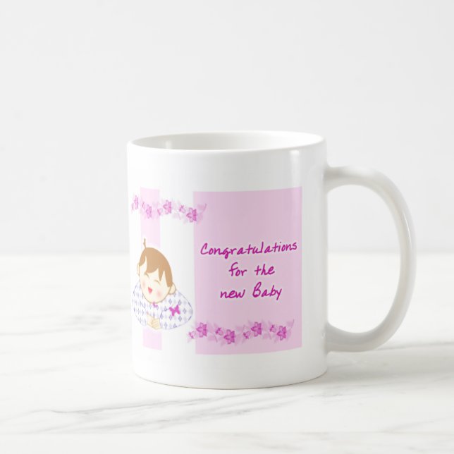 Taza De Café Recién nacido de la enhorabuena (Derecha)