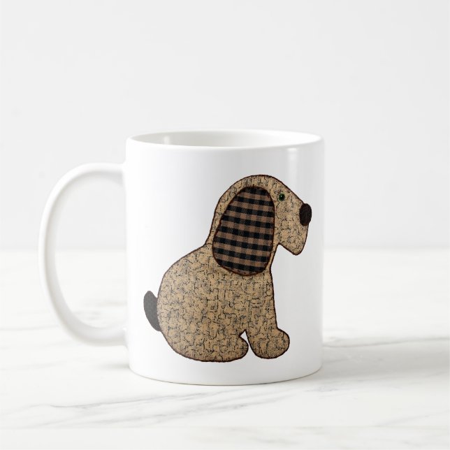 Taza De Café Recién nacido lindo del perro de la guinga del (Izquierda)