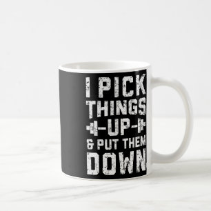 Taza De Café Recojo Las Cosas Y Las Bajé A La Aptitud De Camisa