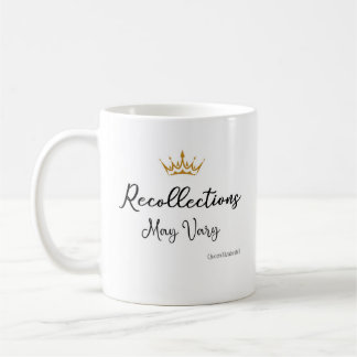 Taza De Café Recolección Puede Var Cita Reina E Corona De Oro