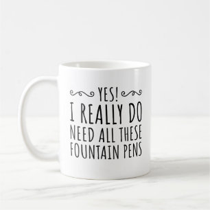 Taza De Café Recolector de plumas de la fuente personal y de la