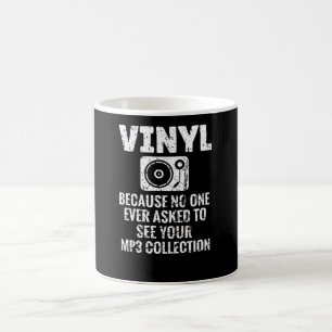 Taza De Café Recolector vinílico  Registro de disco vinílico 