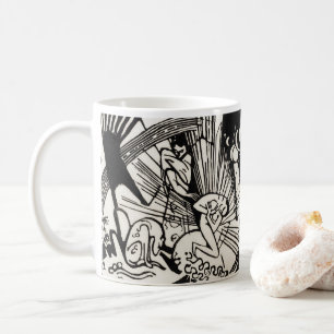 Taza De Café Reconciliación por Franz Marc Famous Woodcut