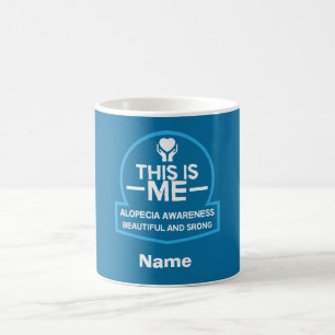 Taza De Café reconocimiento alopecia Ayuda Regalos de café de d